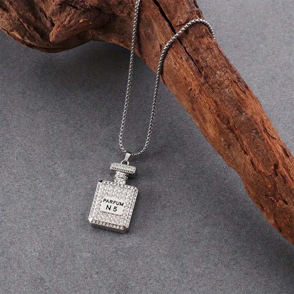 No 5 NEW Parfum Silver Necklace Inspired
